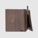 557801 GUCCI GG Supreme高级人造帆布 三只小猪图案 卡包 乌木色