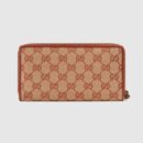 547791 GUCCI 饰New York Yankees™ 贴饰经典 GG 全拉链钱包 砖红色