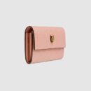 548055 Gucci Signature系列 压印皮革 猫头图案 长款钱包 粉色
