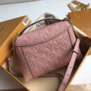 M43674 LV BLANCHE BB 手袋 压纹Monogram Empreinte皮革 LV女包 樱花粉
