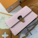 M63306 LV CHERRYWOOD 链条钱夹 LV漆皮女包 LV链条包 粉色
