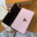 M63306 LV CHERRYWOOD 链条钱夹 LV漆皮女包 LV链条包 粉色