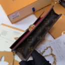 M63306 LV CHERRYWOOD 链条钱夹 LV漆皮女包 LV链条包 粉色