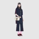 541051 Gucci女包 小号 绗缝皮革 古驰背包 红绿条纹织带 肩背包 白色