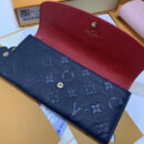 M63918 LV EMILIE 钱夹 Blooming Flowers 系列 压纹皮革钱包 LV信封钱夹 蓝色
