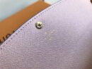 M63895 LV EMILIE 钱夹 Monogram 帆布钱夹 LV信封钱夹 LV花卉装饰钱包 粉色