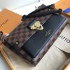 N40108 LV VAVIN 小号手袋 Damier Ebene咖啡格帆布女包 LV链条包 黑色
