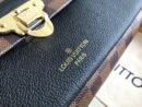 N40108 LV VAVIN 小号手袋 Damier Ebene咖啡格帆布女包 LV链条包 黑色