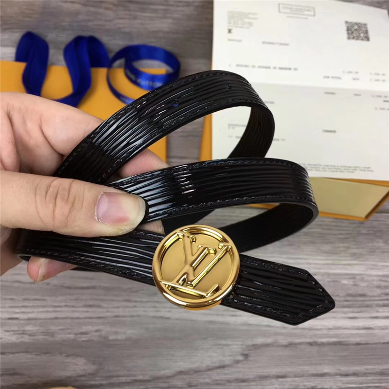 M0052 LV皮带 路易威登腰带 原单精品 双面进口皮 LV腰带 金扣