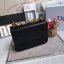 M6702 Dior女包 21ST 小羊皮手包 金属链条 迪奥翻盖肩包 黑色