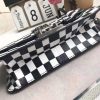 M5816 Dior女包 Dioraddict复古锁扣 黑白棋格 小号 迪奥翻盖链条包 黑白格