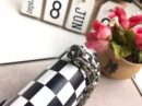 M5816 Dior女包 Dioraddict复古锁扣 黑白棋格 小号 迪奥翻盖链条包 黑白格