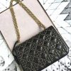 M5819 Dior Addict柳钉包 藤格纹铆钉 翻盖链条 迪奥小方包 黑色