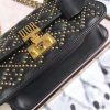 M5819 Dior Addict柳钉包 藤格纹铆钉 翻盖链条 迪奥小方包 黑色