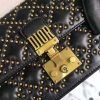M5819 Dior Addict柳钉包 藤格纹铆钉 翻盖链条 迪奥小方包 黑色