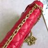 1552919255653884.jpg M5818 Dior Addict女包 小羊皮 藤格纹 翻盖式 迪奥手提包 大红色