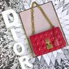 1552919258710264.jpg M5818 Dior Addict女包 小羊皮 藤格纹 翻盖式 迪奥手提包 大红色