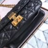1552919604599548.jpg M5818 Dior Addict女包 小羊皮 藤格纹 翻盖式 迪奥手提包 黑色