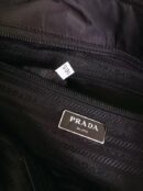 1BG212 Prada女包 铆钉装饰 尼龙面料 普拉达手提包 Prada单肩包 黑色
