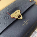 M52271 LV Vavin 小号手袋 LV女包 LV牛皮压花女包 LV锁扣包 LV链条包 深蓝色