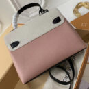M52787 LV LOCKME EVER 手袋 LV女包 进口小牛皮材质 LV转锁翻盖包 粉色