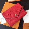 M62554 LV VICTORINE 钱夹 Monogram Empreinte皮革钱夹 LV短夹 玫红色