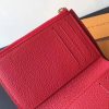 M62554 LV VICTORINE 钱夹 Monogram Empreinte皮革钱夹 LV短夹 玫红色