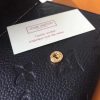 M64060 LV VICTORINE 钱夹 Monogram Empreinte皮革钱夹 LV短夹 黑色