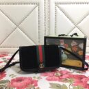548304 Gucci Ophidia系列 磨砂皮古驰肩包 隔层风琴设计 Gucci手包 黑色
