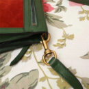 523658 Gucci Ophidia系列 拼皮绒面 织带 古驰女袋 双面肩包 绿红