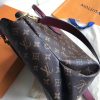 M44348 LV Flower 中号拉链 Tote 手袋 LV女包 单肩手提包 酒红色