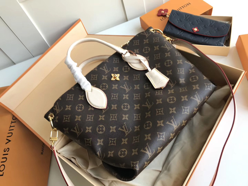 M44360 LV Flower 中号拉链 Tote 手袋 LV女包 单肩手提包