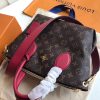 M44350 LV Flower BB 拉链 Tote 手袋 LV女包 单肩手提包 酒红色