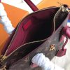 M44350 LV Flower BB 拉链 Tote 手袋 LV女包 单肩手提包 酒红色