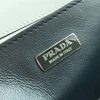1BD045 Prada Cahier手袋 宫廷款 小牛皮女包 金属柳钉 普拉达单肩包 黑配白