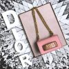 M900 迪奥女包 Dior包包 迪奥链条包 Jadolr Dior小牛皮包 粉色