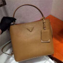 1BA211 Prada New Double手袋 普拉达包包 大号 Prada皮革手提包 黄色