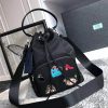 1BH097 Prada新款 防水尼龙面料 普拉达女包 抽绳开合 Prada单肩斜跨包 黑色