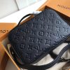 M44593 LV SAINTONGE 手袋 Monogram Empreinte 压纹皮革女包 黑色