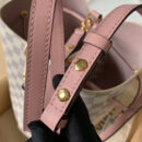 N40152 LV NeoNoe 手袋 Damier Azur 帆布女包 LV水桶包 粉色