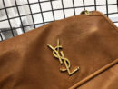 YSL圣罗兰 NIKI复古 旧半树膏皮 中号 YSL链条包 深棕色