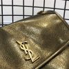 YSL女包 NIKI系列 真皮鲨格纹 中号 圣罗兰翻盖包 YSL链条肩包 青铜金