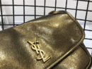 YSL女包 NIKI系列 真皮鲨格纹 中号 圣罗兰翻盖包 YSL链条肩包 青铜金