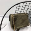 533039 YSL女包 NIKI系列 真皮鲨格纹 小号 圣罗兰翻盖包 YSL链条肩包 青铜金