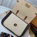 M44353 LV VAUGIRARD 手袋 Monogram 帆布女包 LV手提单肩包 奶白色