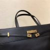 553745 YSL女袋 Mahattan 圣罗兰手提袋 中号 磨面皮 YSL购物袋 黑色