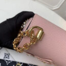 M53851 LV TWIST 中号手袋 Flower Tinsel系列印花女包 LV链条包 粉色