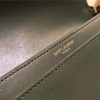 532750 YSL女袋 CASSANDRA 中号 字母标志 拉头光面 圣罗兰信封皮包 深绿色