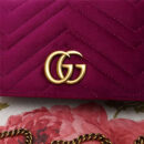 488426 Gucci女包 GG Marmont系列 天鹅绒 古驰链条包 Gucci斜挎包 酒红色