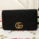 488426 Gucci女包 GG Marmont系列 天鹅绒 古驰链条包 Gucci斜挎包 黑色